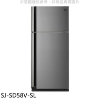 全館領券再折★SHARP夏普【SJ-SD58V-SL】583公升雙門變頻冰箱(含標準安裝)