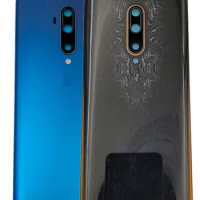 Original Back Glass Cover for OnePlus 7T Pro, Rear Door Housing Case, Replacement with Camera Lens and Logo, Original