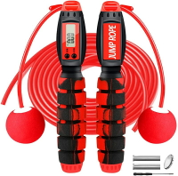 【日本代購】Naone 專業兩用跳繩 計數器 可調整長度 紅色
