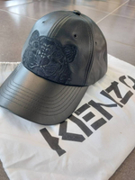 KENZO 黑色虎頭全刺繡 小牛皮棒球帽 絕版！ 男女生帽子