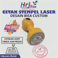 Cetak stempel laser custom | Stempel kayu laser desain custom | Stempel laser custom ukuran bulat