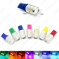 ไฟหน้าปัดรถยนต์ LED T10 5630 10 ดวง พร้อมเลนส์ ไฟแสดงความกว้าง LED สีสัน 7 แบบ