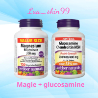 Combo Viên uống Glucosamin webber naturals  + magie Webber Naturals 120v Canada