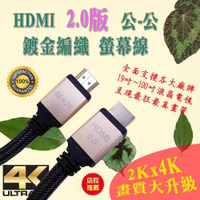 HD-87 HDMI 2.0 公-公 4K 60Hz 鍍金接頭 超清 螢幕線-富廉網