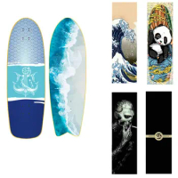 Land Surfboard Sandpaper Skateboard Double Warp Board Sandpaper Professional Frosted Longboard Dance Board Tide Brand