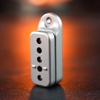 全城熱賣 - EDC上上簽無限位推牌指尖陀螺啪啪幣金屬解壓玩具甩牌多功能減壓上上簽-銀色+贈送特氟龍