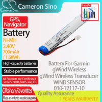 CameronSino Battery for Garmin gWind Wireless WIND SENSOR 010-01248-00 fits Garmin 010-12117-10 GPS, Navigator battery 700mAh