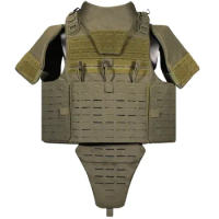 Multifunctional Molle System Tactical Vest, Full Protection Laser Cutting,Soft Airsoft,Military Hunting, Tactical Accessory1000D