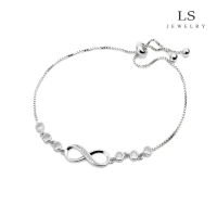jewelry สร้อยข้อมือแพลทินัม สร้อยข้อมือผู้หญิง สร้อยข้อมืออินฟินิตี้ ของขวัญคู่ สร้อยข้อมือแฟชั่น b2