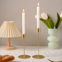 1pc Candle Holders Modern Metal Candlestick Wedding Candle Stand Exquisite Desktop Party Decor for Home Office Decor