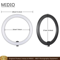 Ring Light Rainbow Midio Rb26 + Stand 2M + Tas Lengkap Holder Lampu Ringlight Lighting Camera Pasti 