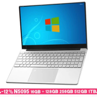 AKPAD 15.6-inch IPS Screen 16GB RAM 256GB 512GB 1TB 2TB SSD Intel Celeron N5095 Business Netbook Windows 10 11 Gaming Laptop