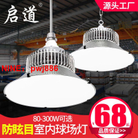 [台灣公司貨 可開發票]LED防眩目球館燈室內籃球場羽毛球場乒乓球場體育館照明燈高亮燈