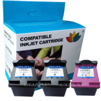 COAAP Refilled Ink Cartridge123xl for HP 123 Replacement for hp123 Deskjet 2130 2132 3630 3632 1110 1111 1112 Printer