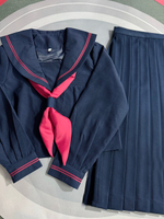Top Road Plus Academy School Uniform Sailor Suit Extra Long Summer Student Class Uniform Japan COS