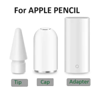 Original Magnetic Replacement Cap / Charging Adapter For Apple Pencil 1st Gen，Spare Nib Tip For Apple Pencil 1st 2nd Gen iPad