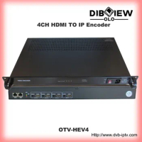 OTV-HEV4 H.264 4-CH IPTV ProVideo Streaming Media Network HD HDMI TO IP Encoder