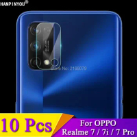 10Pcs For OPPO Realme7/ Realme 7i /7 Pro Clear Anti-Scratch Rear Camera Lens Protective Protector Cover Soft Tempered Glass Film