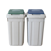 【KEYWAY】聯府分類附蓋垃圾桶42L-2入環保回收桶L42