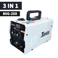 ตู้เชื่อม ช่างเชื่อม Inverter เครื่องเชื่อม MIG//TIG (2 ระบบ) ตู้เชื่อมไฟฟ้า สายเชื่อม 2M ลวดฟลักซ์ค