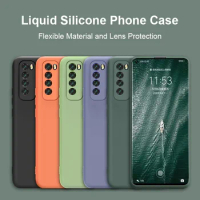 Soft Liquid Silicone Phone Case For Huawei P20 P30 P40 Pro Mate 20 30 Lite 40 Pro Cover