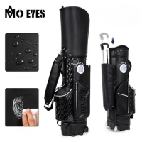 PGM MO EYES Woman Golf Bag with Wheels Pull Rod Ultra-light and Portable Waterproof Travel Club Bag Golf Supplies QB0101