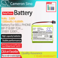 CameronSino Battery for BELL PHONE 31001 Panasonic KX-FPC135 KC-TC917HSB Fits BP-T18 BP-T24 , Cordless Phone Battery.