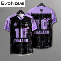 Baju-T Sukan Wanita Thai, Pasukan Bola Sepak Thai, No. Baju-T Bola Sepak Wanita, Saiz Besar, Sesuai 