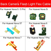 For Huawei Nova 5 5i 5T 5 Pro 6 7 7 Pro Flashlight Small Board Rear Back Camera Flash Light Board FlashLight Flex Cable Parts