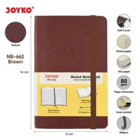 A6 NOTEBOOK BUKU TULIS CATATAN DIARY AGENDA JOYKO SOFT COVER NB 662 - COKLAT