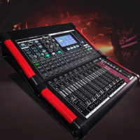 Paulkitson D16 Professional Digital Mixing 16 Channel Dj Equipment Mixer Dj Pro Audio Stage Digital Mixer Audio Recor Equipment
