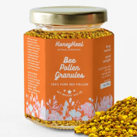 HONEYHEAL MADU BUBUK HONEY POWDER 100% PURE BEE POLLEN GRANULES ORGANIC NATURAL LEBAH MADU HUTAN LIA