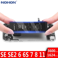 NOHON Battery For iPhone 6S 6 7 8 SE 2020 11 Replacement High Capacity Phone Bateria For Apple iPhone8 iPhone7 iPhone6S iPhone6