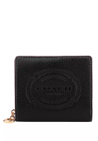 Coach Coach Snap Wallet With Coach Heritage - Black