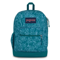 PROMO 7.7 JanSport Tas Ransel Laptop / Backpack / Daypack / Cross Town Plus Delightful Daisies Green