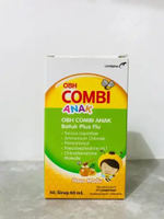 OBH COMBI ANAK BATUK PLUS FLU 60 ML ALL VARIAN, RASA JERUK, APEL, MADU, STRAWBERRY. BATUK BERDAHAK, 