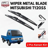 Wiper Metal Blade Mobil Mitsubishi T120SS Model Frame Besi Konvensional 1 SET Kiri & kanan