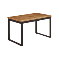 【BODEN】菲森5尺工業風實木餐桌/工作桌/長桌/會議桌/休閒桌