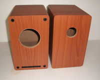 音響4寸迷宮毒音箱 空箱 日本喇叭空箱體全頻同軸HIFI木質低音炮