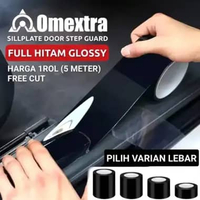 5D Carbon Sticker Anti Corosi Omextra Nano Stiker Carbon 5D FULL HITAM GLOSSY 10CM