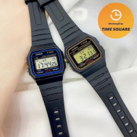 CASIO F-91W หน้าปัด35มม. นาฬิกาชาย-หญิง นาฬิกาเด็ก ดิจิตอล สายเรซิน กันน้ำ มีแสงสว่าง คาสิโอแท้ รับป