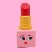 Jumbo Kawaii Squishi Women Lipstick Design Squishy Slow Rising Novel Kids Children Stress Relief Toy Squeeze Toys 14*6*6 CM
