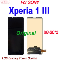 6.5" Original For Sony Xperia 1 III LCD Display Touch Screen Digitizer Assembly For Sony X1 III LCD Sony Xperia 1III LCD XQ-BC72