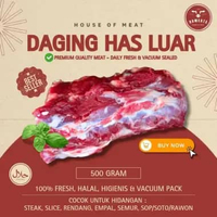 Daging Sapi Lokal Segar Has Luar Sirloin 500 Gram Slice Teriyaki/Sukiyaki