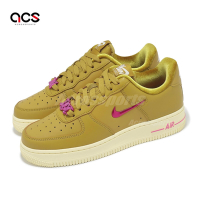 Nike 休閒鞋 Wmns Air Force 1 07 SE Just Do It 女鞋 土黃 粉紅 AF1 FB8251-700
