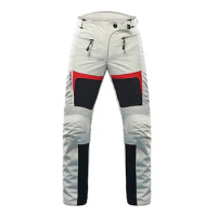 Breathable Men's Motorcycle Pants Wear-Resistant Cycling Pants Anti-Fall Men's Biker Pants Hook and Loop Fasteners Comfortable
