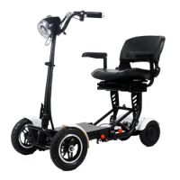 adult light weight Foldable dual motor 4 wheels mobility electric bike scooters with seat for old people