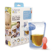 澳洲Cherub Baby 寶寶副食品袋 (10入+感溫湯匙)