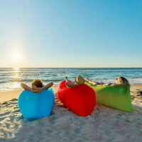 懶人沙發  戶外沙灘公園便攜懶人充氣沙發辦公室午休空氣床野營充氣睡袋