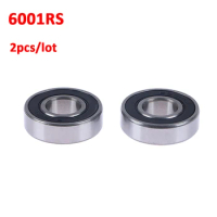 2Pcs Electric Scooters Bearing 6001RS High Speed Precision Bearing For M365 Pro Electric Scooter Rear Wheel Hub Ball Bearings